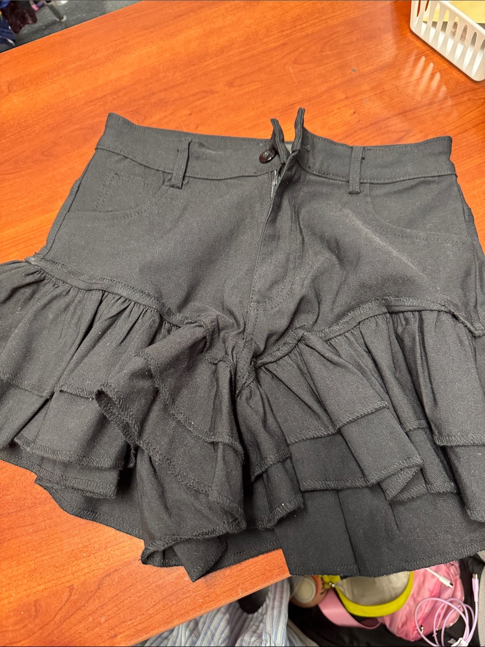 Like an angel ruffle skort M // 082355
